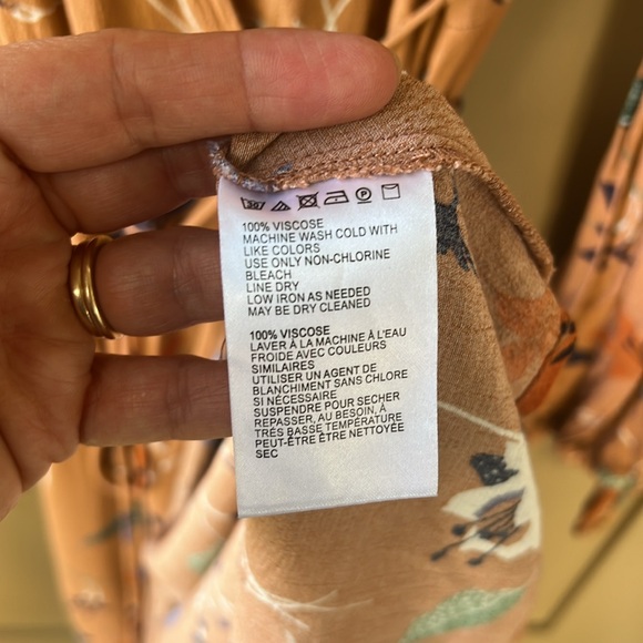 Madewell Audrey True Wrap Midi Dress Fall Floral Sz S - Picture 7 of 12